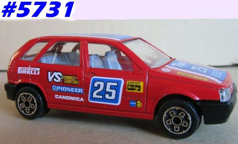 Models - Fiat Tipo Rally #25 1993 red 1/43 Bburago NEW+reblistered ...