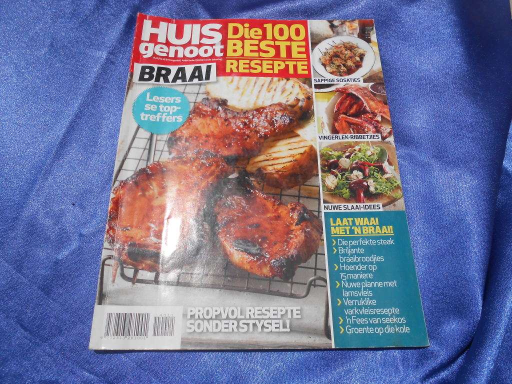 Magazines `huisgenoot Die 100 Beste Resepte Braai` Magazine 2014