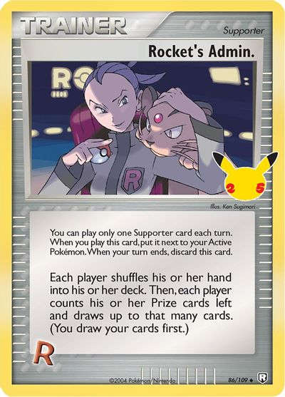 Trading Cards - Pokemon Trading Cards - TCG - Rocket`s Admin - 86/109 ...