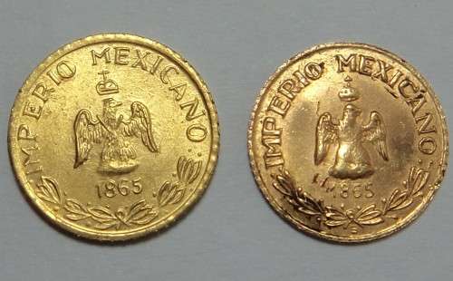 Gold Bullion Coins Mexico X Maximilian Miniature Gold Pesos