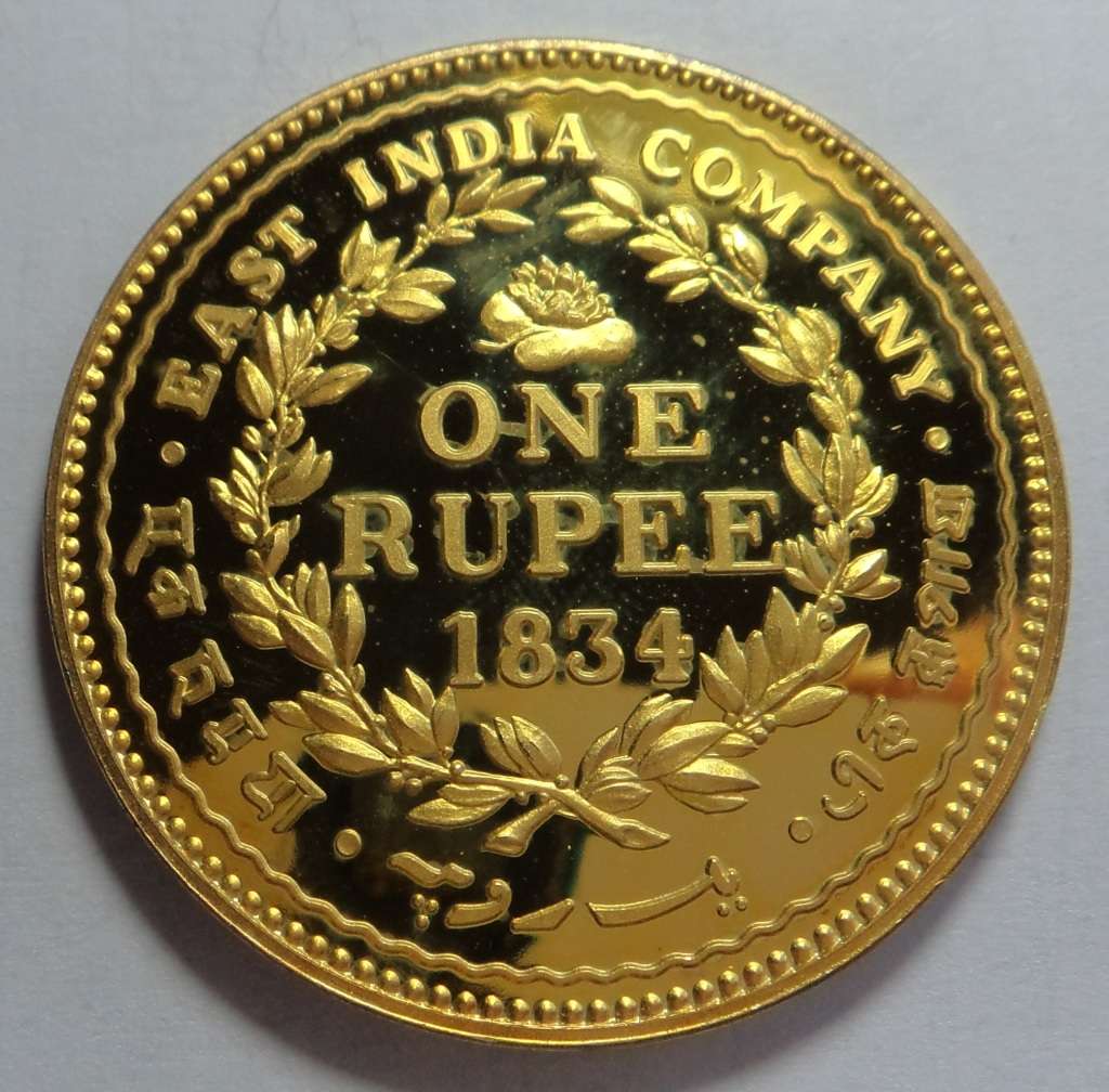 Gold & Bullion Coins - British East India Company: 1834 William IV One ...