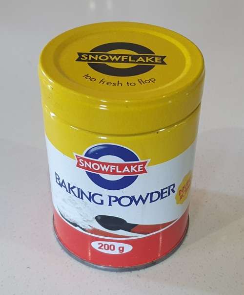 Tin SNOWFLAKE baking powder tin as per photos for sale in
