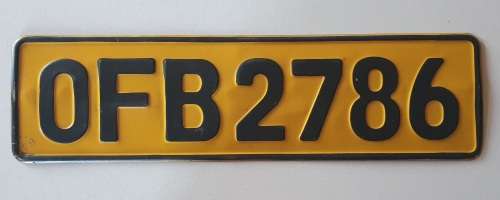 Rail - Vintage tin number plate as per photos for sale in Bloemfontein ...