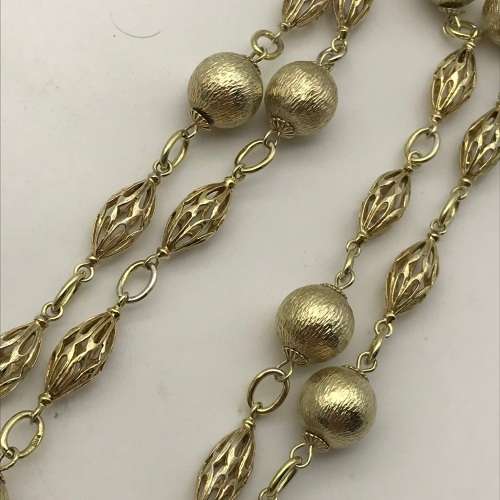 Necklaces & Pendants Wonderful Solid Silver, Gilded Vintage Necklace