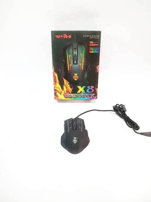 Keyboards & Mice Weibo X8 gaming mouse was listed for R349.00 on 23 Feb at 1801 by SYNTRONICS