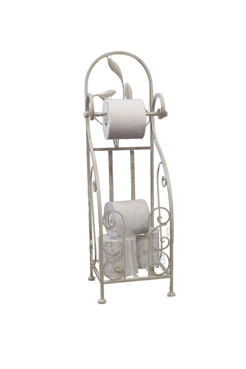 Towel Hooks & Rails Toilet Roll Stand Antique White for sale in