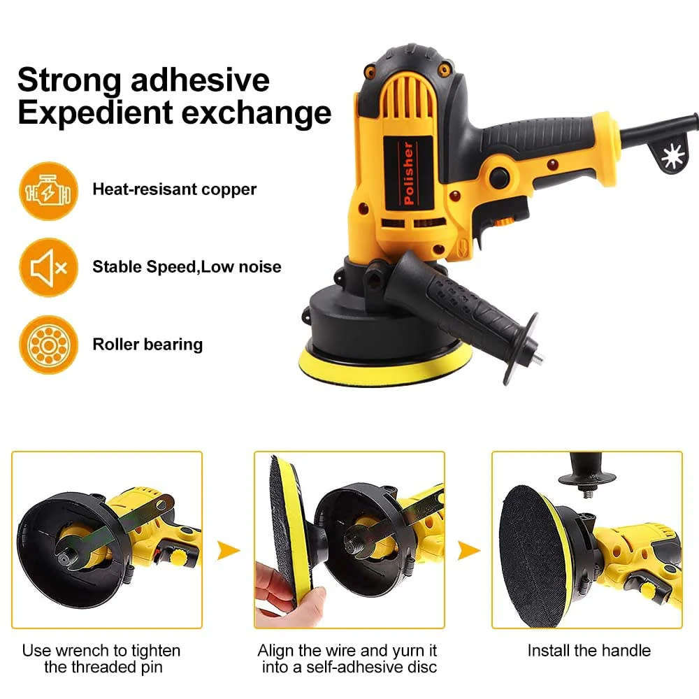 Sanders Rotary Car Polisher Buffer Waxer Variable Speed Polishing