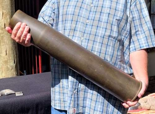 Other Militaria - GIGANTIC 73CM HIGH 4 INCH (101MM) CALIBER NAVAL GUN ...