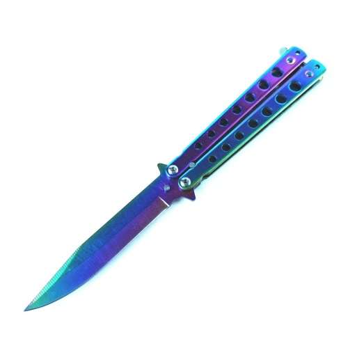 Tools & Knives Butterfly Knife Chameleon Iridescent Batangas Fan
