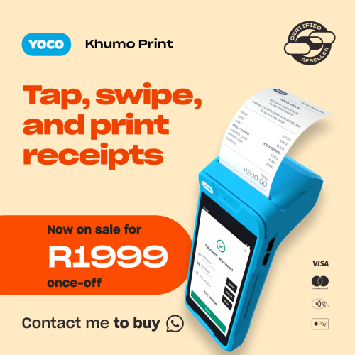 Point of Sale Equipment Yoco Khumo Print Card Machine for sale in