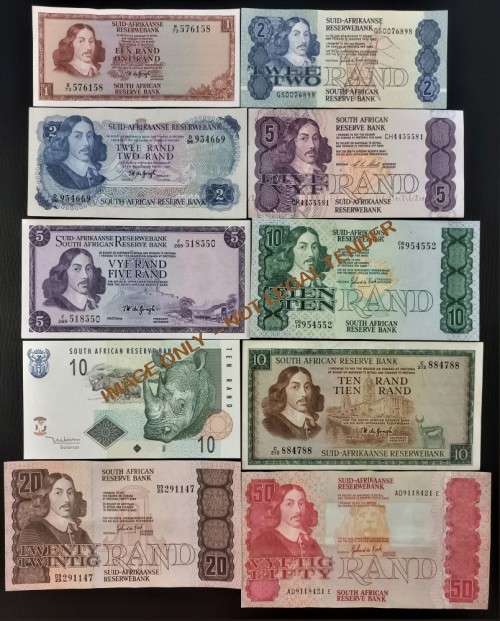 Other South African Bank Notes SOUTH AFRICAN BANKNOTE COLLECTION X 10 