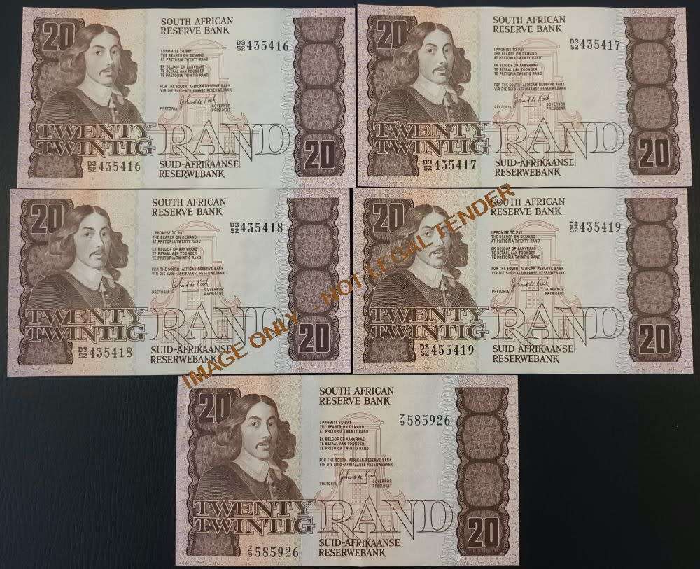 GPC de Kock - SA GPC de KOCK R20 x 5 UNC - INCLUDING 1 REPLACEMENT NOTE ...