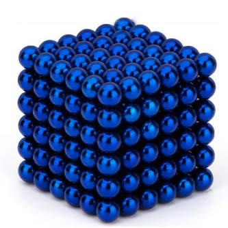 Magnetic Sets - 216 Neodymium Neocubes 5mm magnetic balls BLUE magnet ...