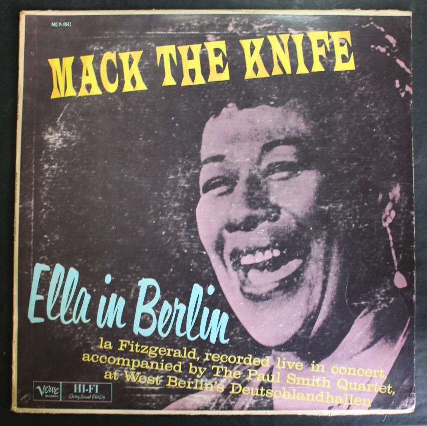 Ella In Berlin Mack The Knife Lyrics Blues & Jazz - Ella Fitzgerald Mack The Knife Ella In Berlin Vinyl LP