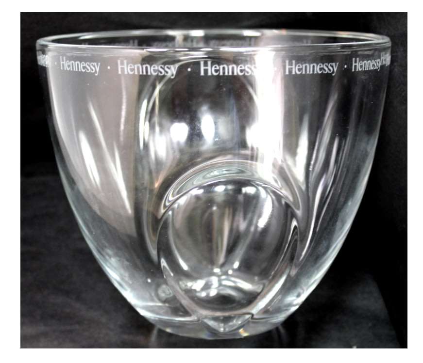 Bar Accessories Hennessy Dimpled Glass Ice Bucket Cooler. was listed