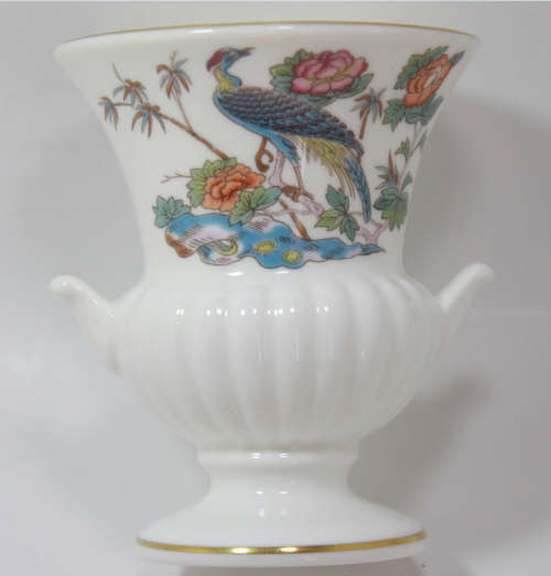 English Porcelain Wedgwood Bone China Miniature Kutani Crane Grecian