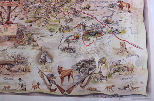 Maps - Jock Of The Bushveld by E Buckley Pictorial Map Reproduction ...
