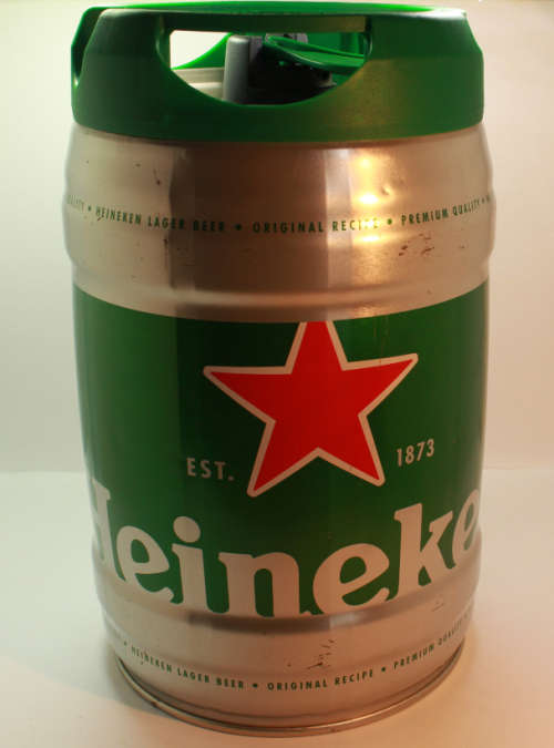Bar Accessories Heineken 5 Litre Aluminium Draught Mini Keg Empty for