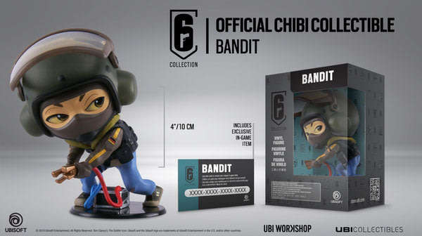 Games - TOM CLANCY`S RAINBOW SIX COLLECTION: BANDIT CHIBI (VINYL FIGURE ...