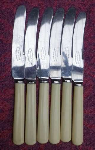 Cutlery - Nice Set Of 6 Butter Knives- Lewis, Rose & Co. Ltd, Sheffield 