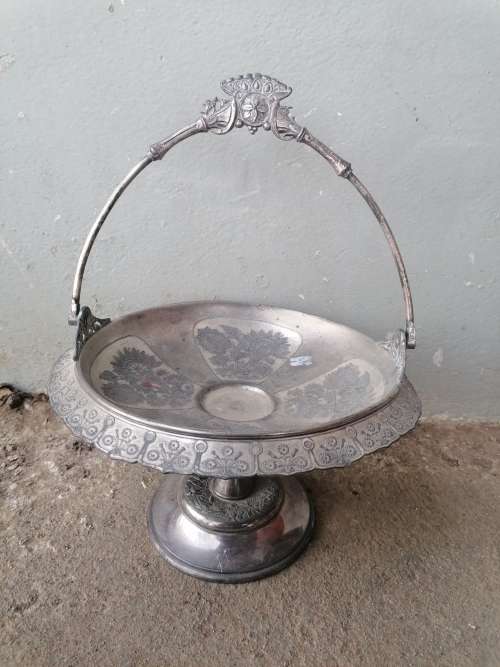 Pewter Antique Aesthetic Castor Stand marked 1770 hard white metal