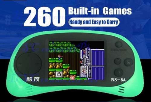 Handheld Game Player 2.5 Inch Retro Video Game Console With 260