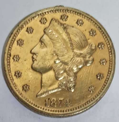 Other International Coins DOUBLE EAGLE COUNTER ( LIBERTY /1874/ PIAGET HORLOGERS JOAILLIERS