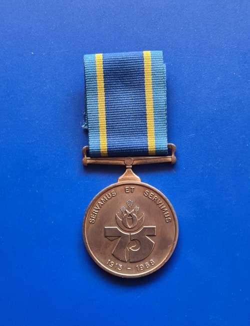 Sadf & Sandf - Saps - 75th Anniversary Medal - Full Size Was Listed For 