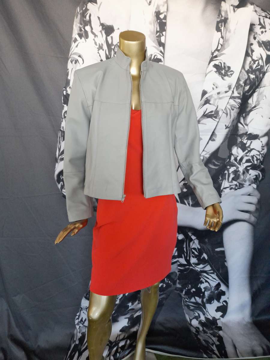 Jackets & Coats CROWN COUTURE LEATHER JACKET, WOMEN BOMBER JACKET 3