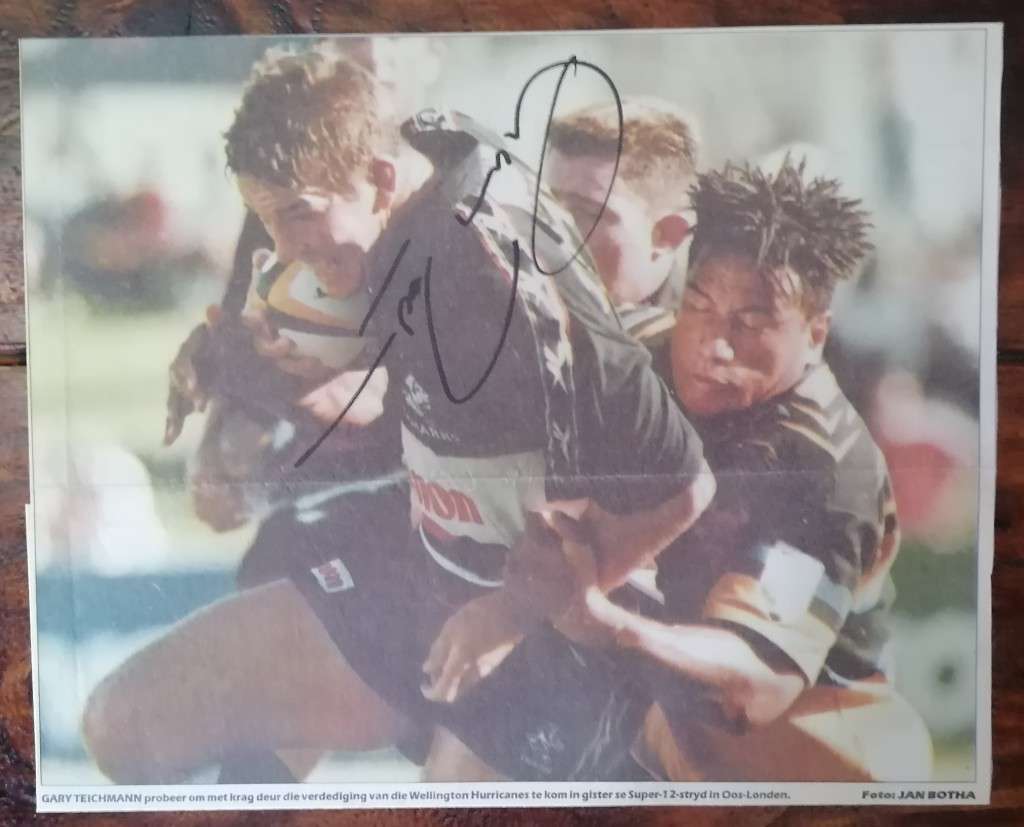 Sporting Memorabilia Original Signed Picture of Former Springbok