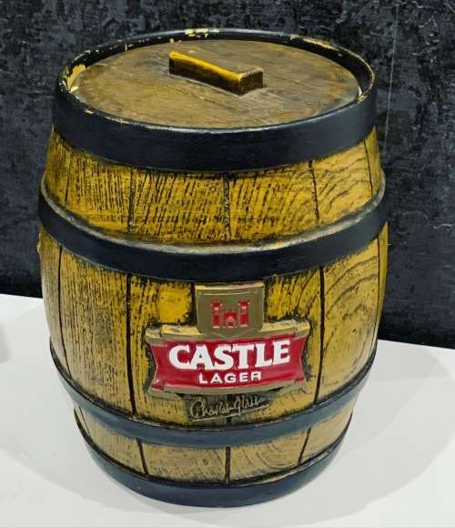 Bar Accessories Vintage Pub Ice Bucket Castle Lager Hard Pressed