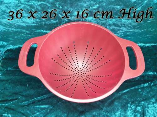 KitchenAid Classic Plastic Colander, 5-Quart, Red