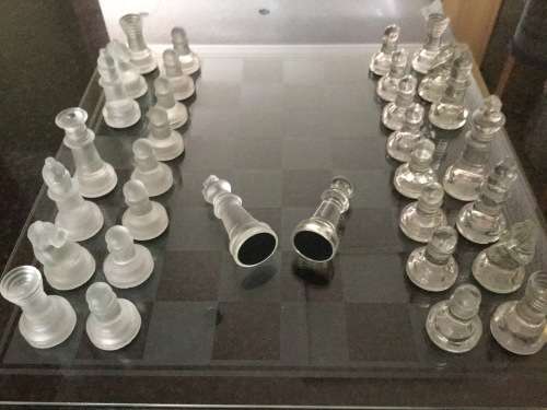 Chess, Draughts & Checkers - Chess Chess Glass Set was sold for R150.00 ...