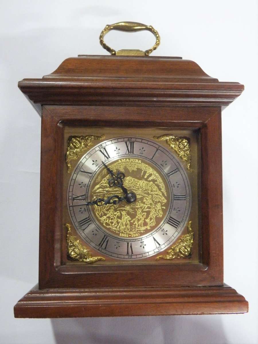 Mantel Clocks - 1881-1981 Amajuba Centenary mantle clock - Slag van ...