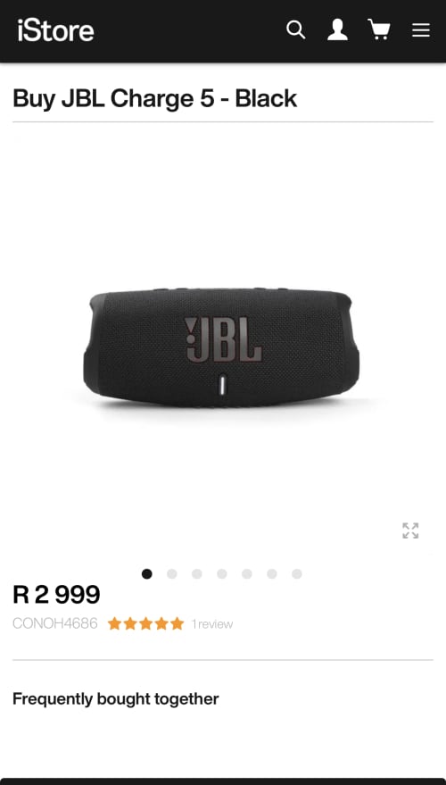 JBL Charge 5 Black - istore