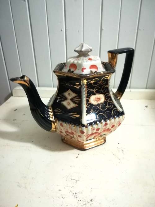 English Porcelain Vintage Lingard Imari pattern Teapot was listed for