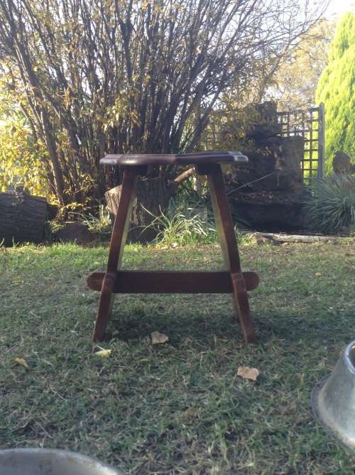 Chairs, Stools & Footstools Stunning old stool was sold for R250.00