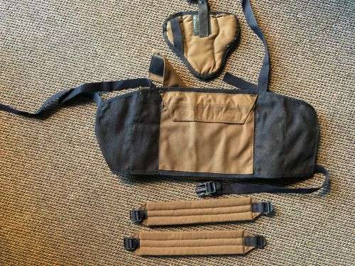 Kit - SADF PATTERN 83 CHEST WEBBING,WITH VELCRO CLOSING POUCHES-2X ...