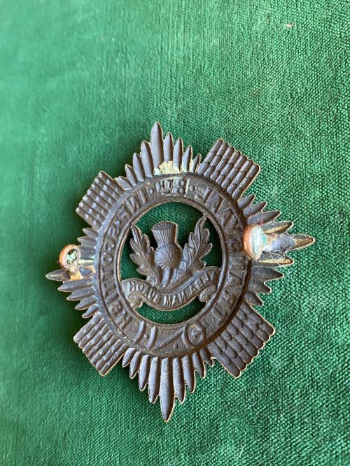 South African Army - TRANSVAAL 8TH INFANTRY SCOTTISH,CAP BADGE-WORN ...