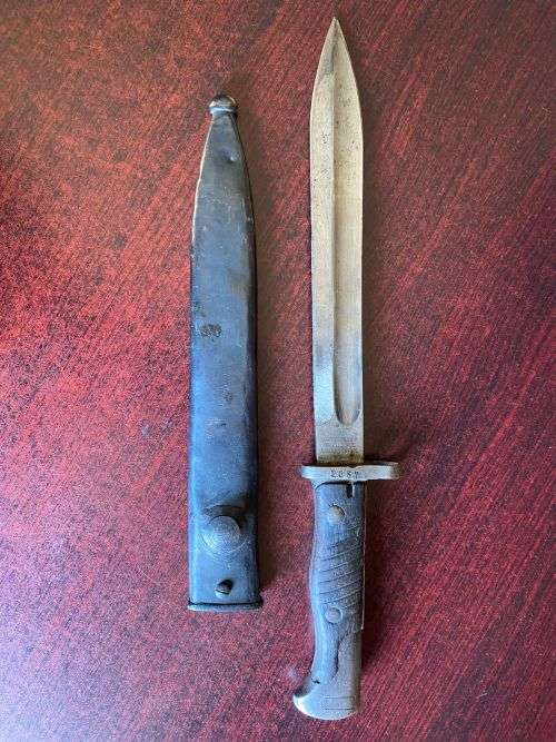 Bayonets - GERMAN MODEL S71/84 BAYONET WITH THE SAWTEETH GROUND OFF AS ...