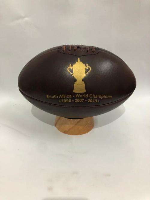 Sporting Memorabilia Limited Edition World Champions Leather Rugby