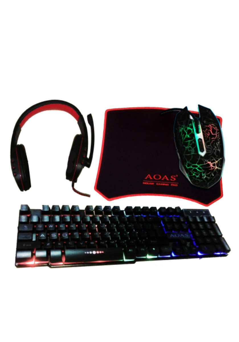 Keyboard & Mouse Bundles 4 Piece RGB Gaming kit AOAS 1088 for sale in Johannesburg (ID614656675)
