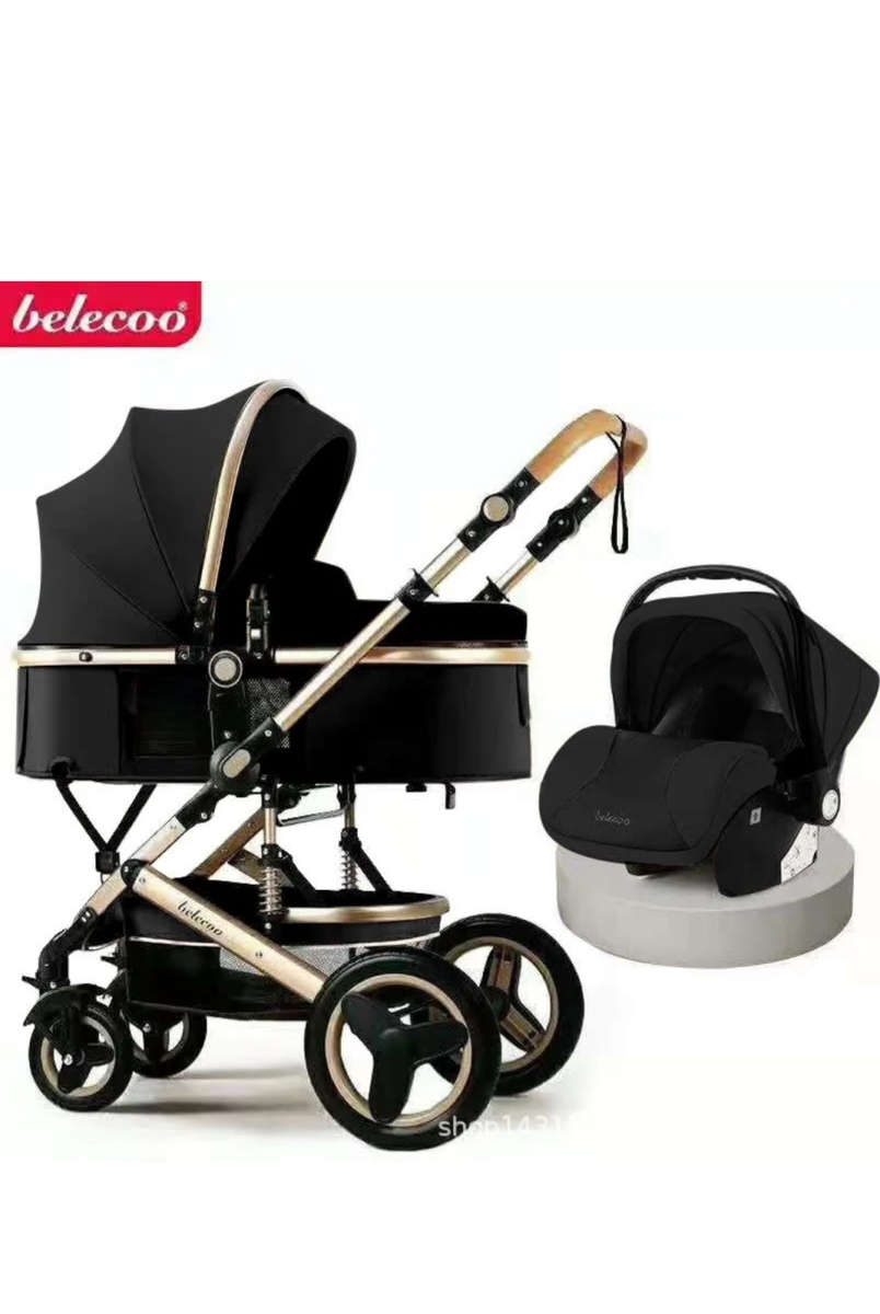 Strollers - Belecoo Baby Pram Stroller 3 in 1 Kids Carry Pram Stroller ...