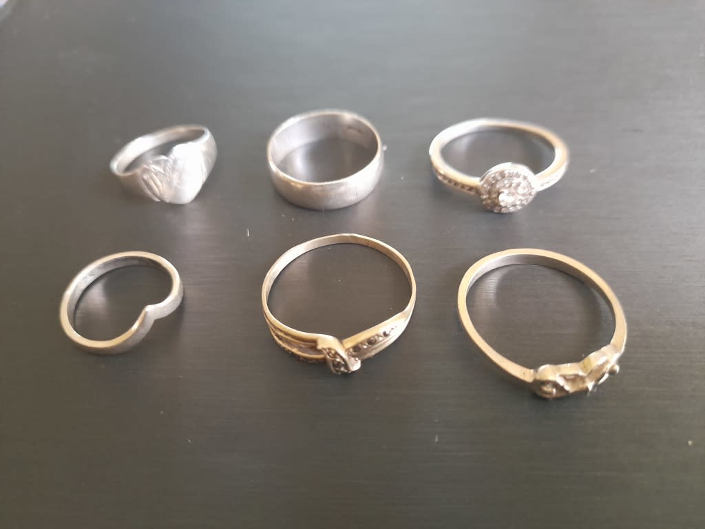 Rings - Lot of 6 Sterling Silver Rings /2/ was sold for R430.00 on 24 ...