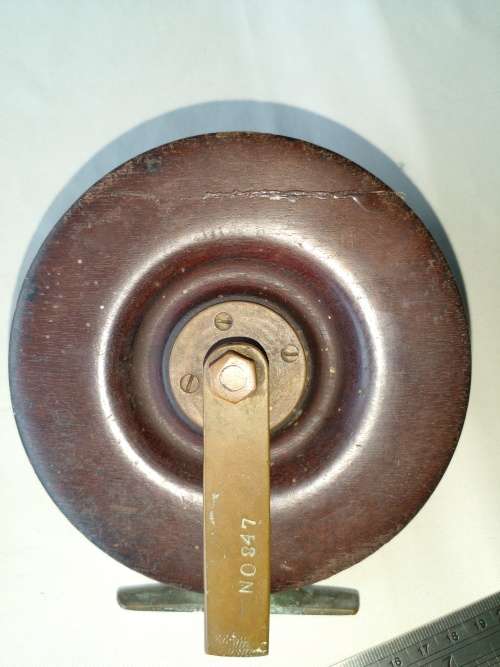 Reels VINTAGE SCARBOROUGH STYLE WOOD AND BRASS 5 INCH FISHING REEL for sale in Durban (ID