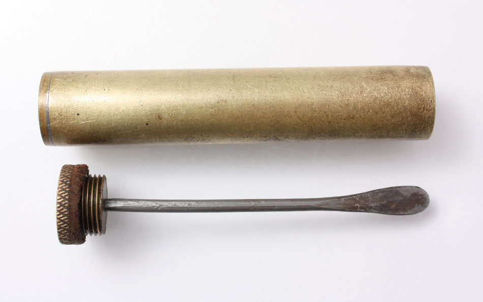 Other Militaria Lee Enfield 303 Brass Oiler Bottle was sold for R180