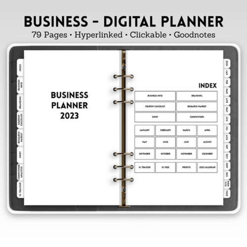 Other Stationary & Supplies 2023 Business Digital Planner 79 Pages