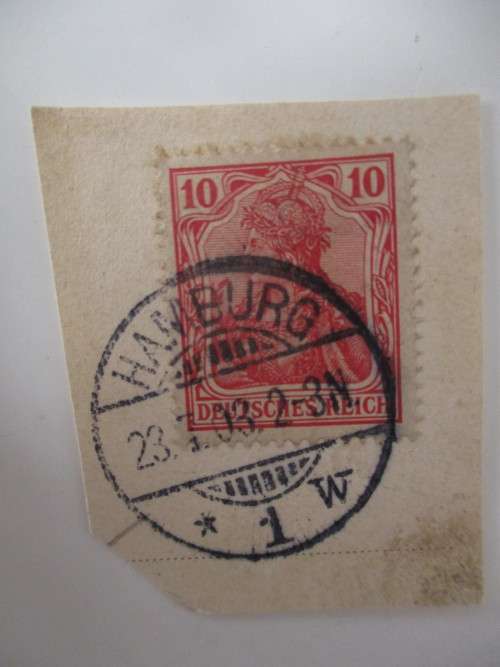 Germany And Colonies Germany Deutches Reich Used Mounted Stamp Was