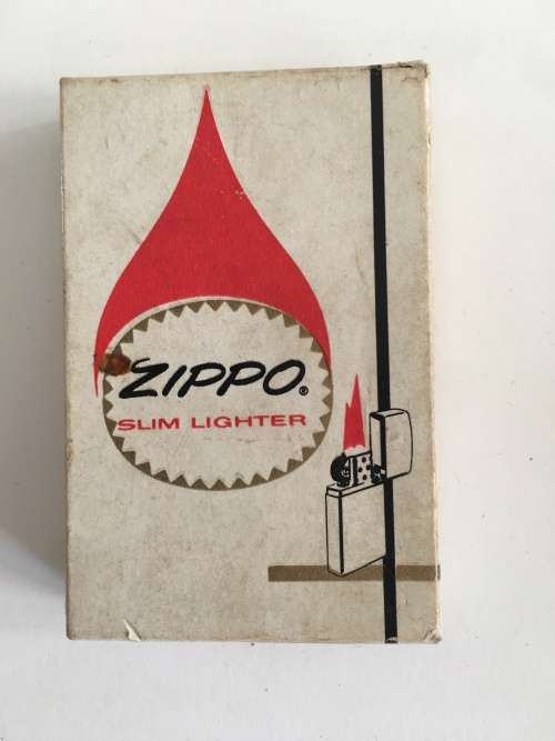 Smoking Accessories VINTAGE SLIM ZIPPO LIGHTER WITH FIRESTONE LOGO IN ORIGINAL BOX for sale in