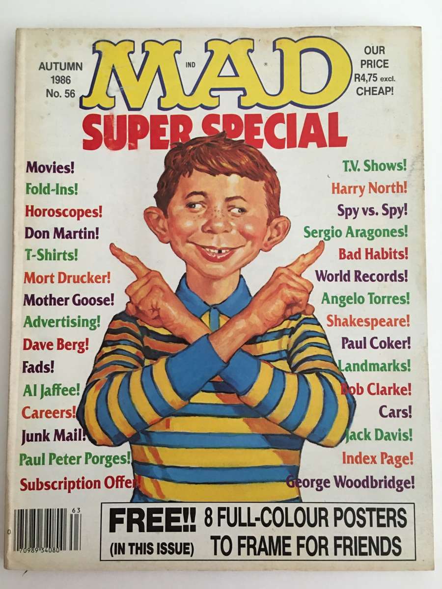 Rare & Vintage VINTAGE MAD MAGAZINE SUPER SPECIAL NO. 56 1986